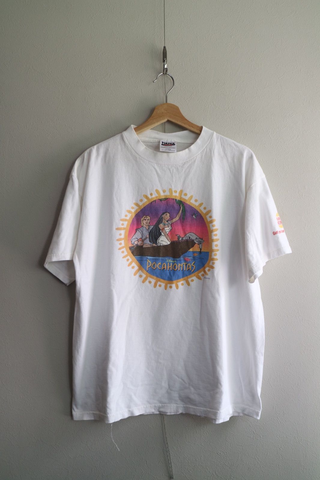 ヴィンテージディズニーポカホンタスキッズTシャツUSA製 古着 90年代