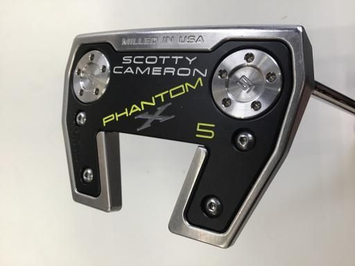 タイトリスト SCOTTY CAMERON PHANTOM X 5 2021 34インチ パター PT スチール フレックスその他 メンズ 男性用 右利き 右用 Aランク ゴルフクラブ