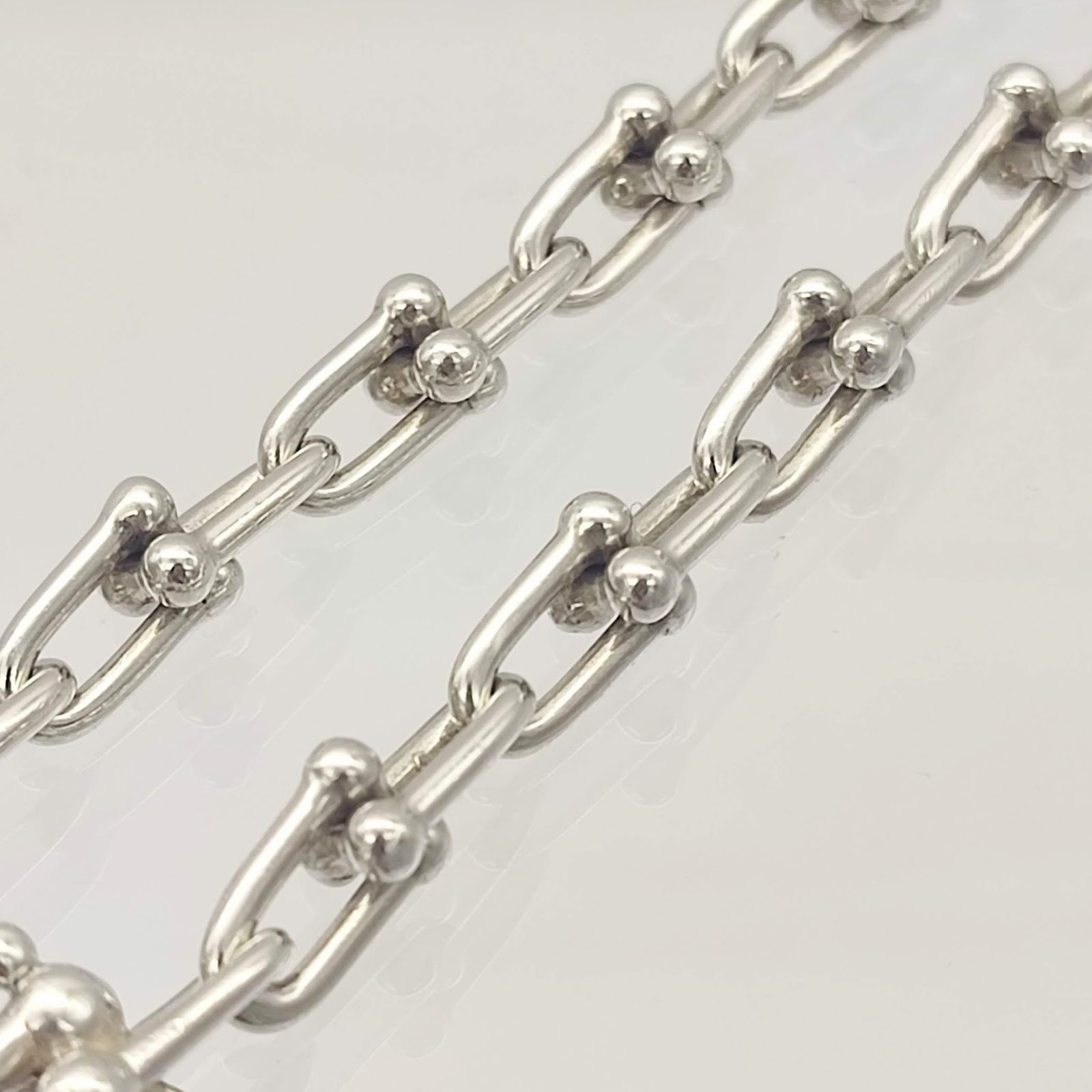 美品】Tiffany ティファニー ハードウェア スモールリンクブレスレット  