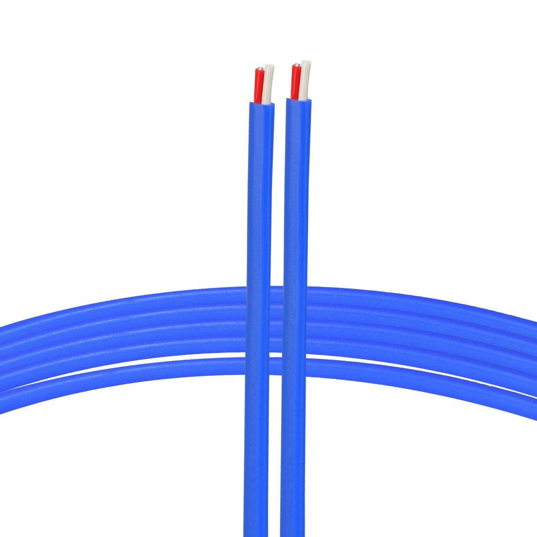【数量限定】2x0.5mm 温度センサプローブ Kタイプ 延長ワイヤ ブルー 熱電対ワイヤ PTFE uxcell 長さ5M