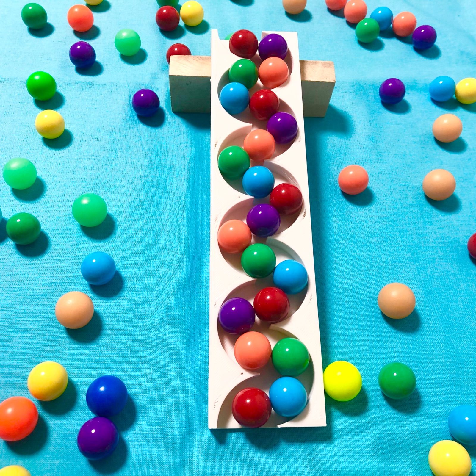 5個セット】ビー玉転がし ロングくねくねスロープ ピタゴラスイッチ