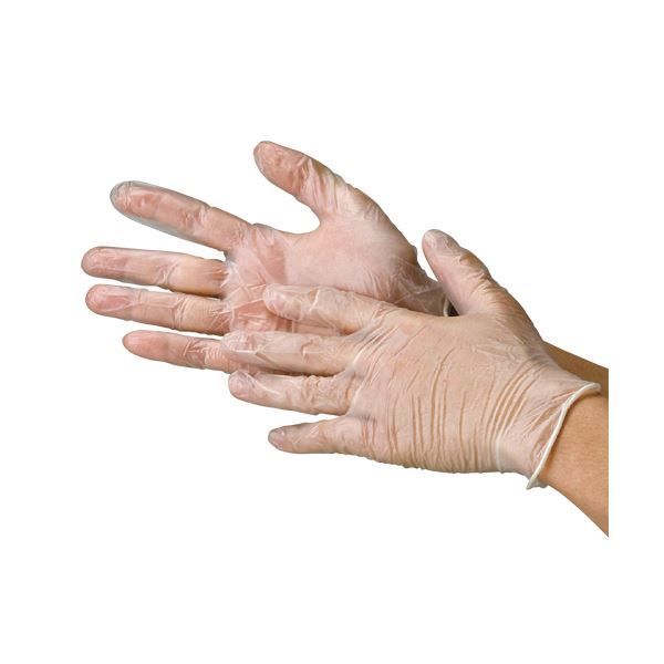 ビニール使いきり手袋 粉なし クリア M 2025 20箱 使い捨て手袋 使いきり手袋