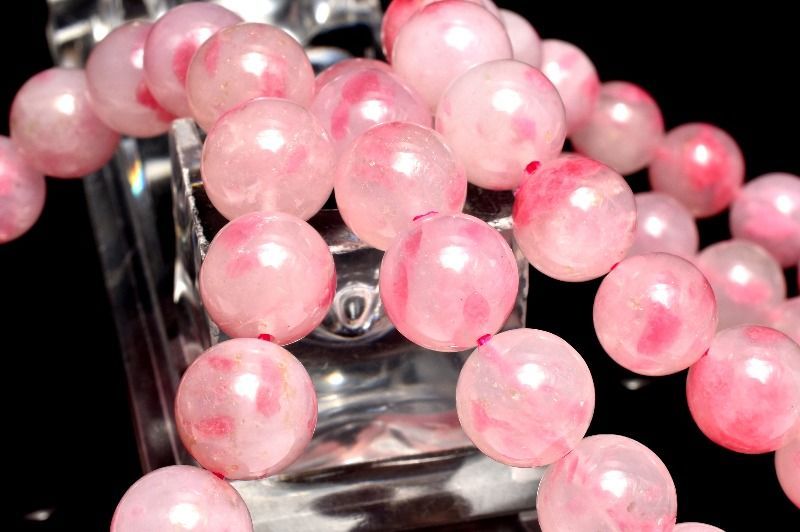 希少高発色 ロードナイトシリカ　13.5mm　ブレスレット 1個売り パワーストーン 天然石 _BG5705-135