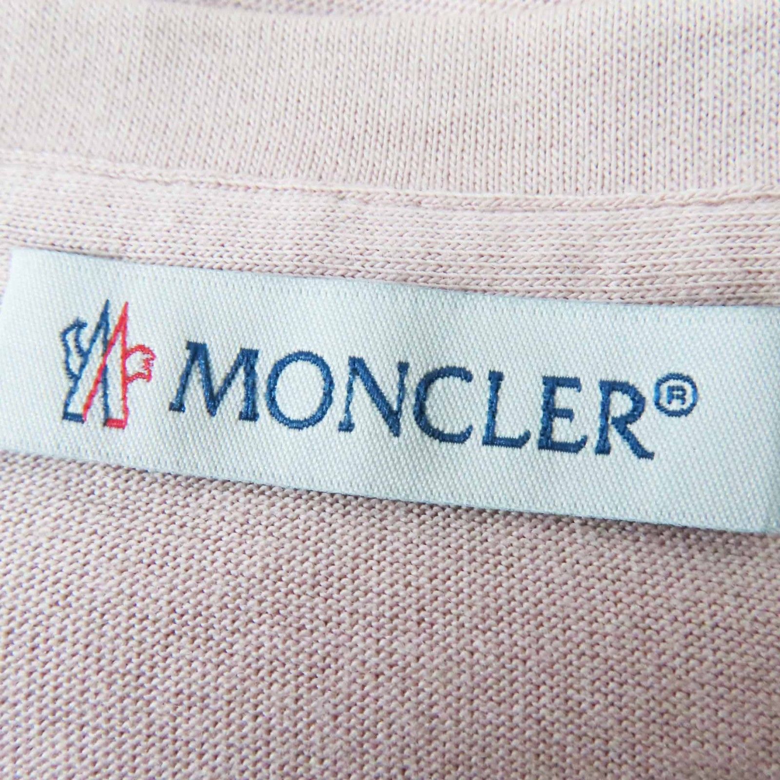 MONCLER - 美品◎MONCLER モンクレール 20SS コットン ワッペン付き クルーネック 半袖Ｔシャツ ピンク S 正規品 レディース 美品◎MONCLER モンクレール 20SS コットン ワッペン付き クルー
