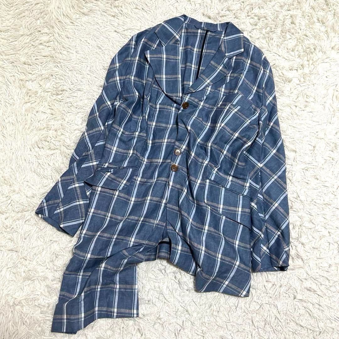 ヴィヴィアンウエストウッド アシンメトリー チェック ジャケット シャツ