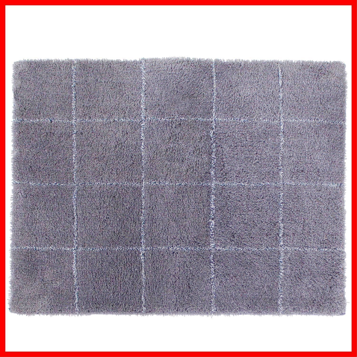 オカ OKA 浴室足ふきマット グレー 約45cm×60cm 乾度