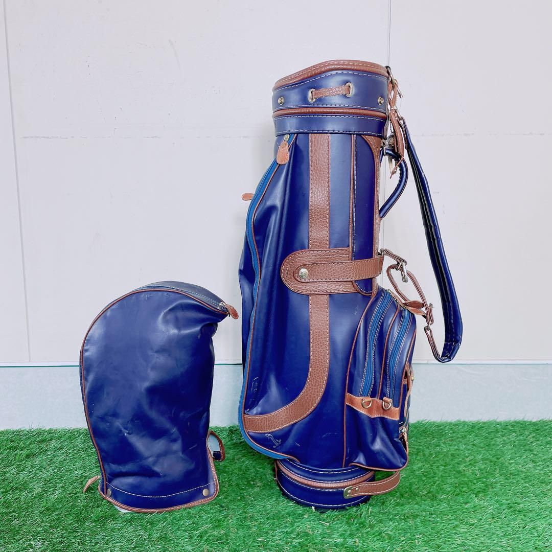 ゴルフ キャディバッグ ブルー Enrico エンリココベリ 8号