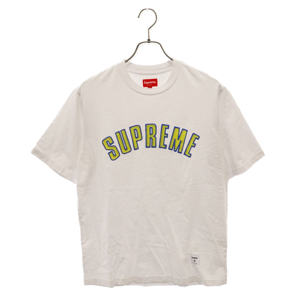 SUPREME (シュプリーム) 18AW Printed Arc Logo S/S Top アーチロゴ プリントクルーネック半袖Tシャツ ホワイト