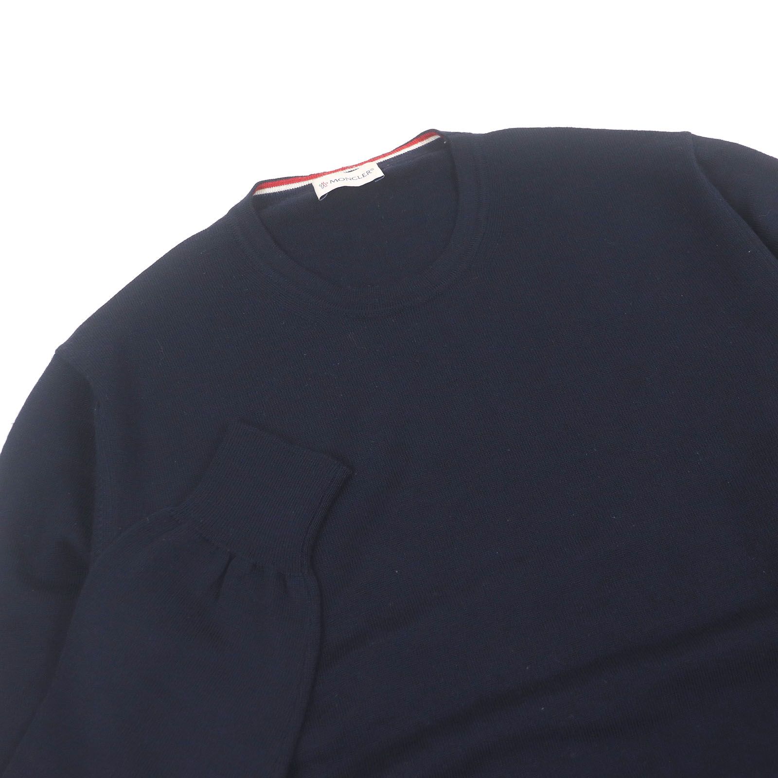 美品□MONCLER モンクレール MAGLIONE TRICOT GIROCOLLO ウール