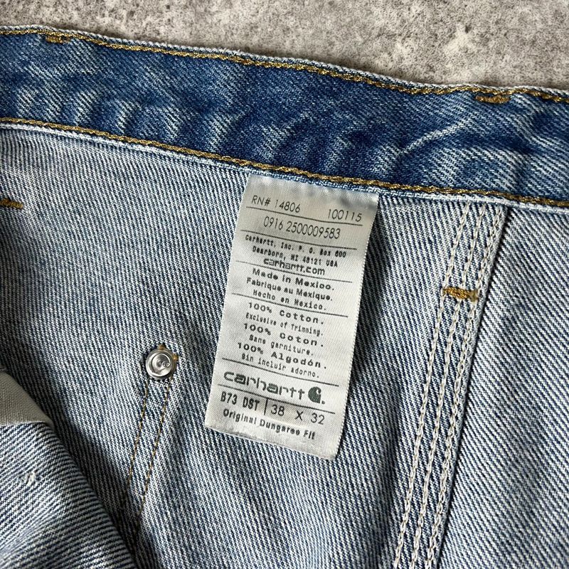 雰囲気系 Carhartt ダブルニー デニム ペインター パンツ 38 32 