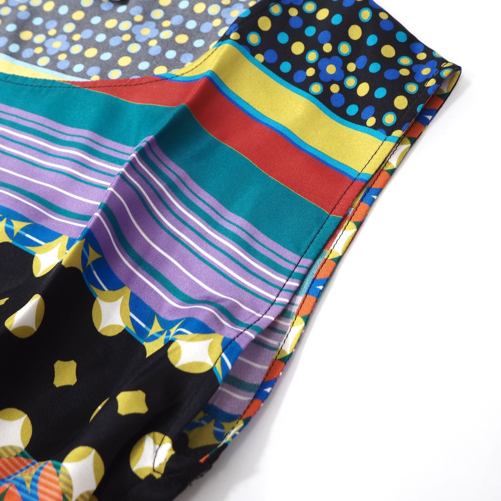☆美品 エトロ ETRO イタリア製 シルク ワンピース 38 マルチ