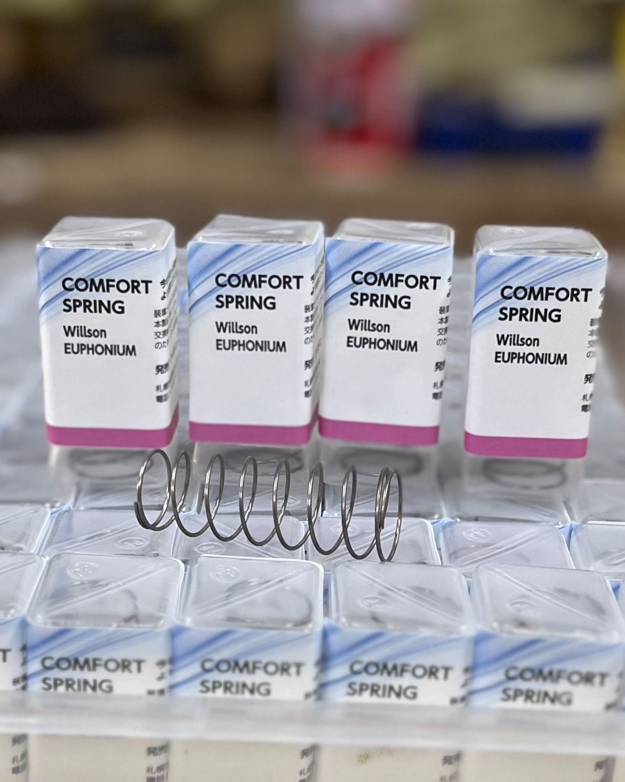 音が良くなるユーフォニウムピストンバネ COMFORT SPRINGコンフォートスプリング ウィルソン用 EP 4本セット ピストンバネ Willson