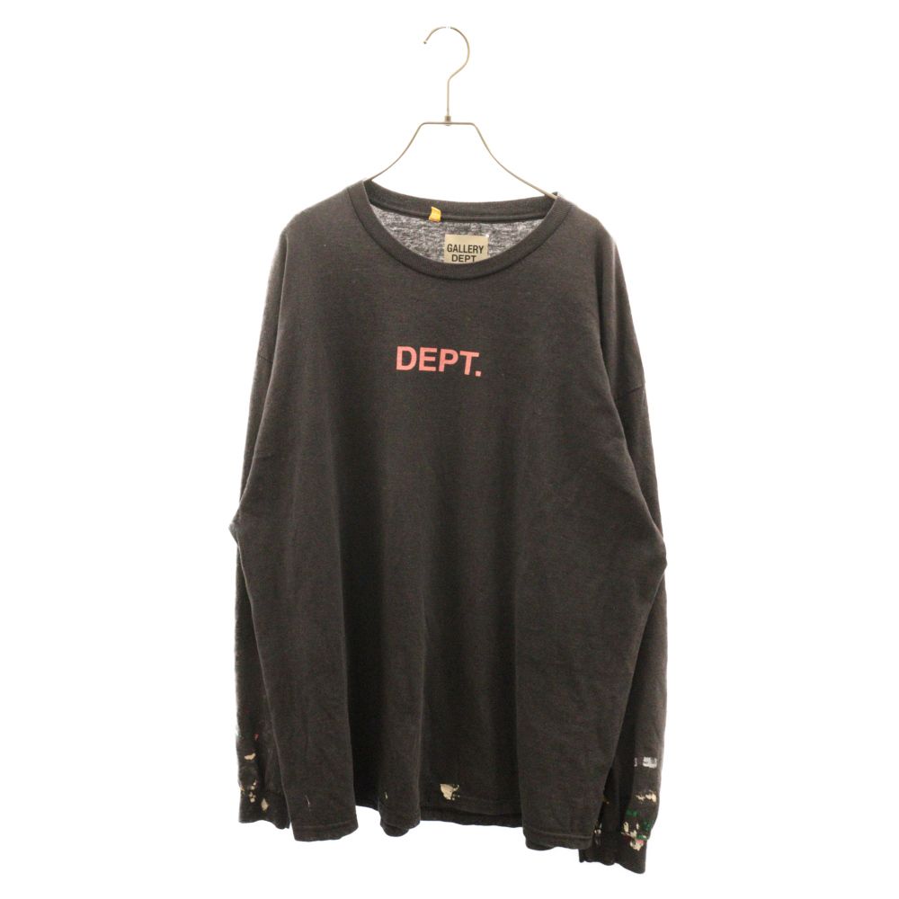 ギャラリーデプト　ペンキ加工 ロゴロングスリーブTシャツ Ｍ ギャラリーデプト ペンキ加工 ロゴロングスリーブTシャツ M