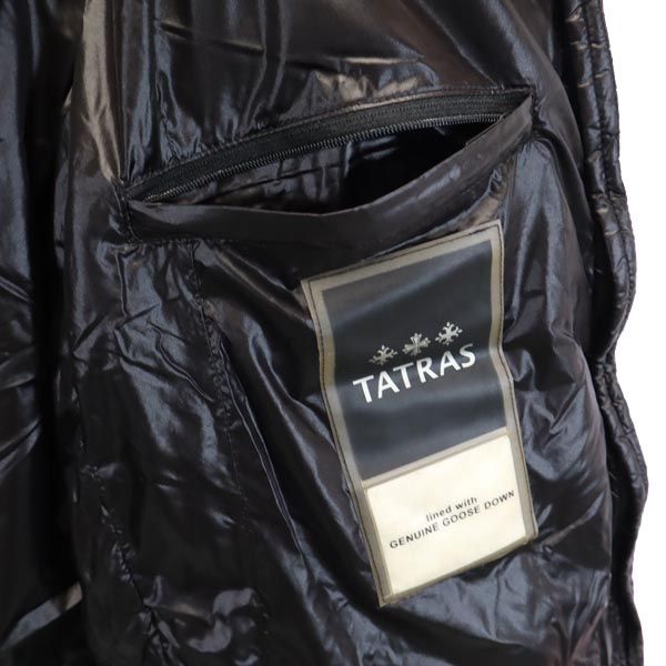 タトラス フード付き ダウンジャケット ブラック TATRAS メンズ 古着