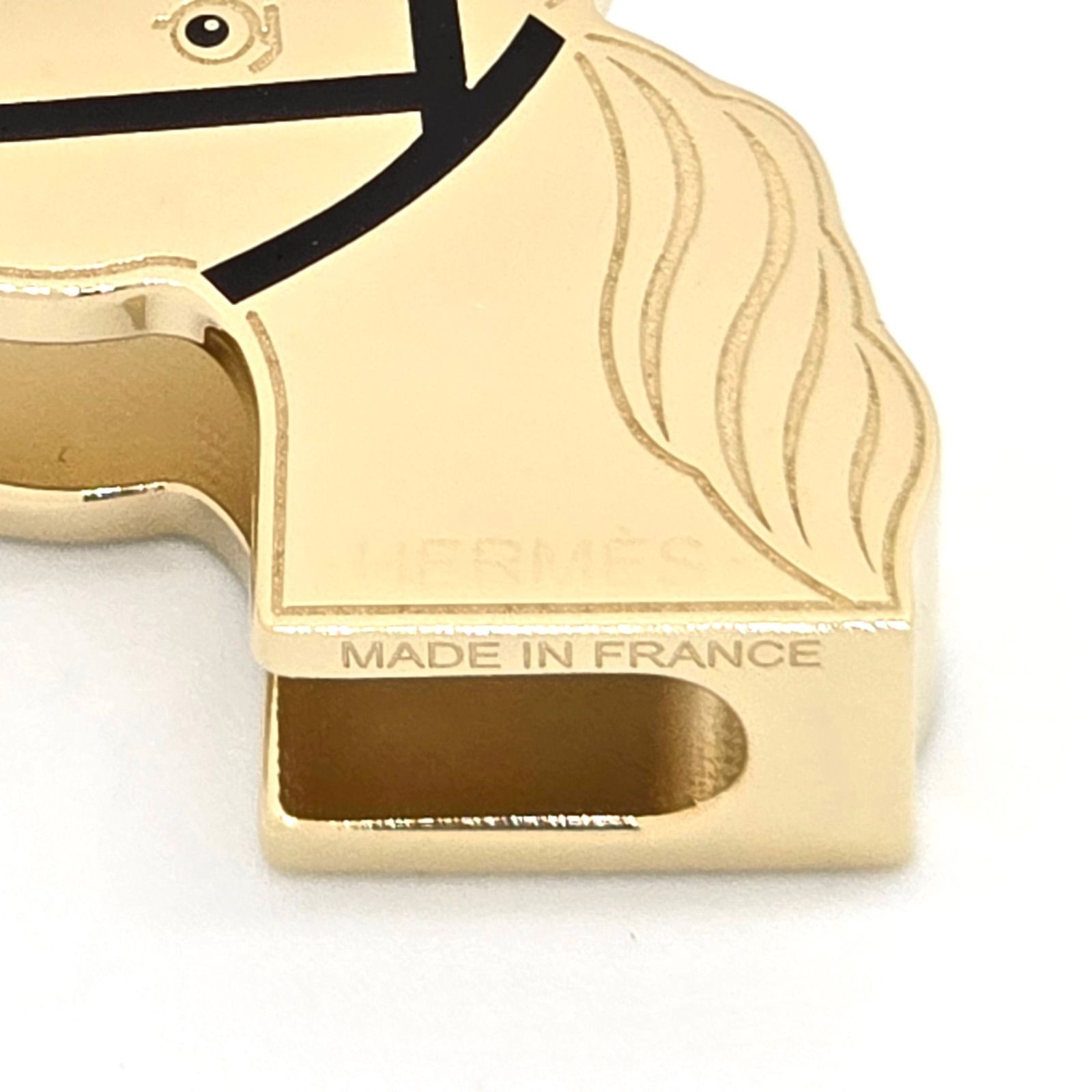 エルメス カドリージュ ツイリーリング ゴールド 馬 HERMES エルメス スカーフリング ツイリーリング カドリージュ