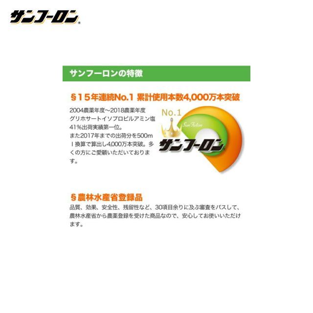畑地用除草剤 グリホサートイソプロピル塩41%