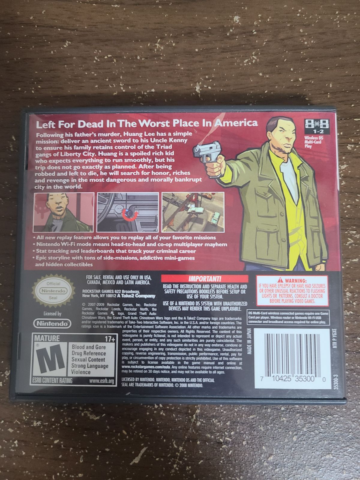 【DS北米版】グランド・セフト・オート・チャイナタウンウォーズ Amazon.com: Grand Theft Auto: Chinatown Wars [Japan Import
