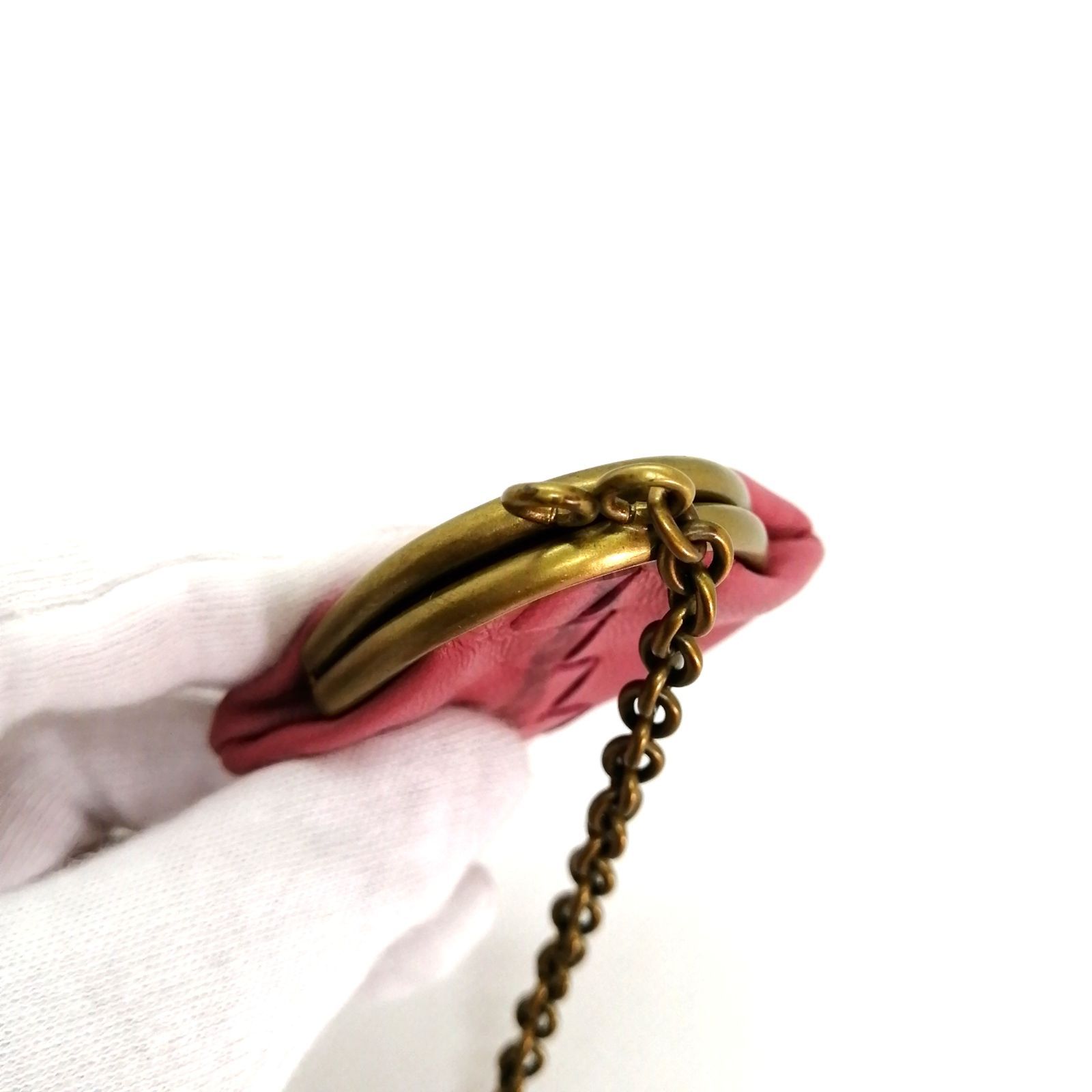 ボッテガヴェネタ がま口 キーリング ポーチ コインケース 美品