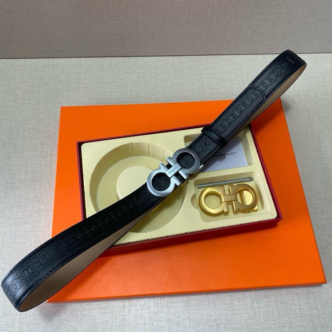 【美品】☆フェラガモ☆ ベルト　Sサイズ 美品✨Ferragamo フェラガモ ベルト サイズ調整可能 最大110cm