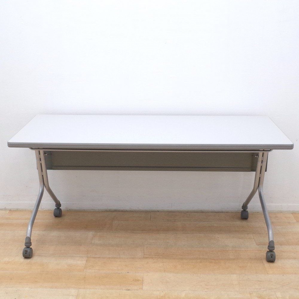 KUROGANE くろがね工作所 スタックテーブル W1500 D600 H700 グレー キャスター EG17749 オフィス家具