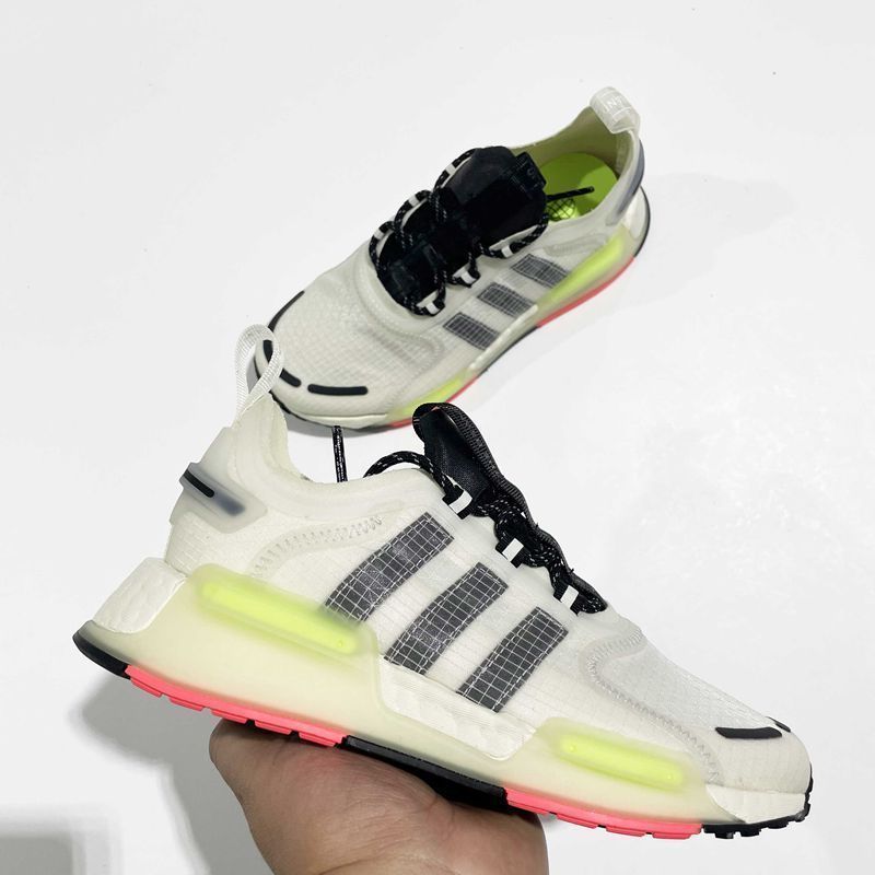 adidas originals NMD S1織物運働に耐摩耗性通気性の低い生活カジュアル靴男性型緑灰GZ9798