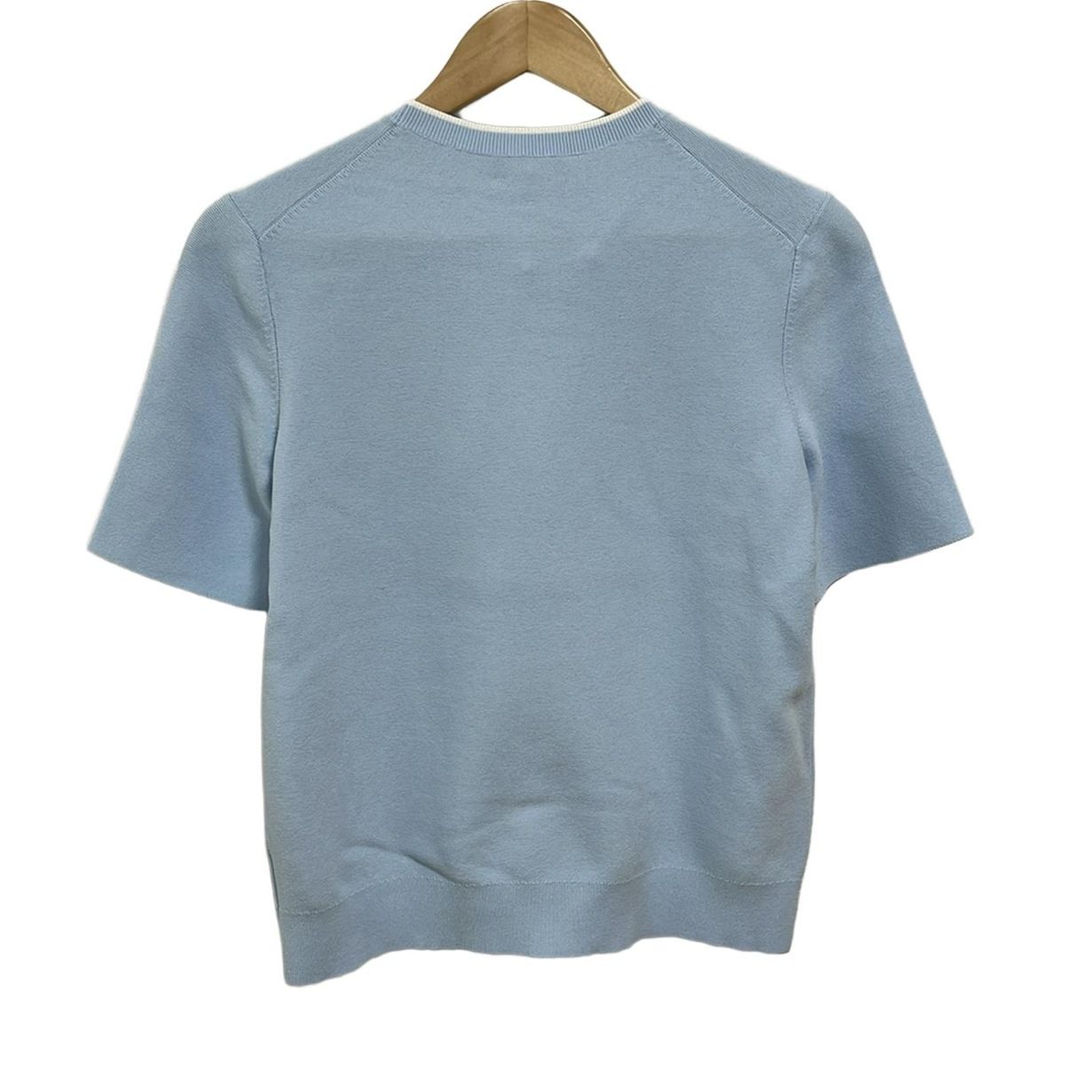 theory(セオリー) 半袖セーター サイズP M レディース - ライトブルー  
