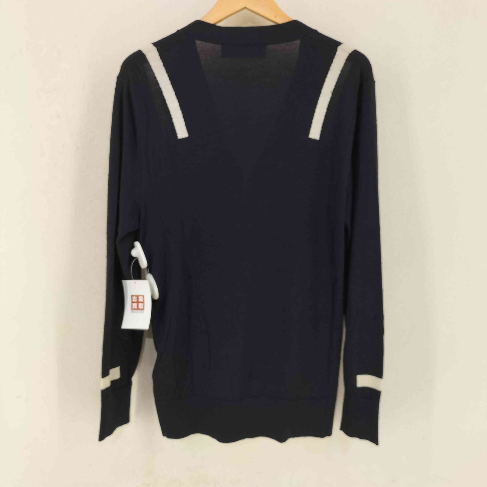 ニールバレット NEIL BARRETT シルクカシミヤ混 デザインカーディガン 