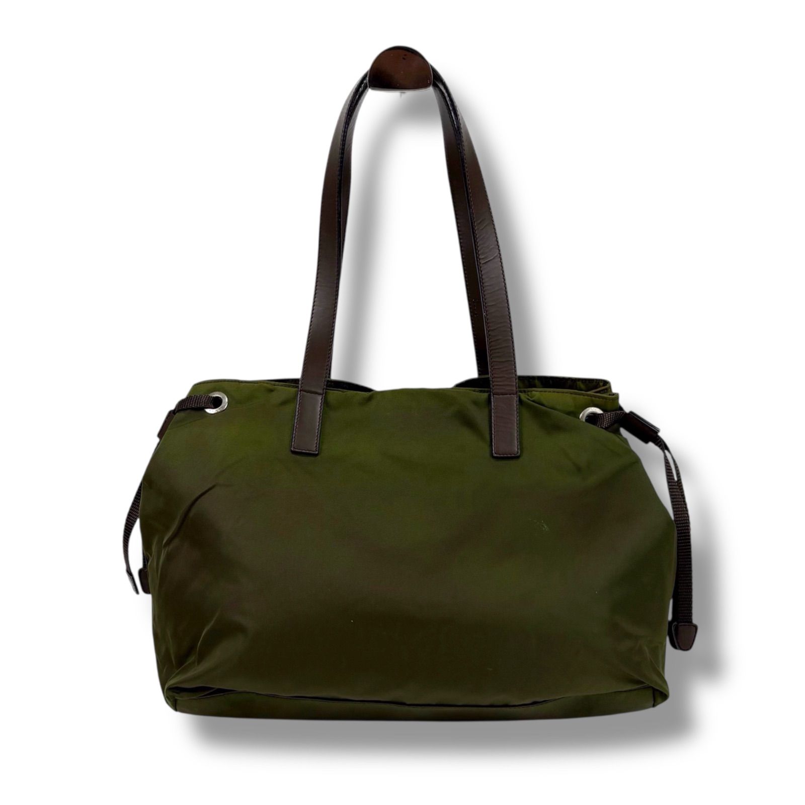 プラダ PRADA トートバッグ グリーン 三角ロゴ PRADA トートバッグ 