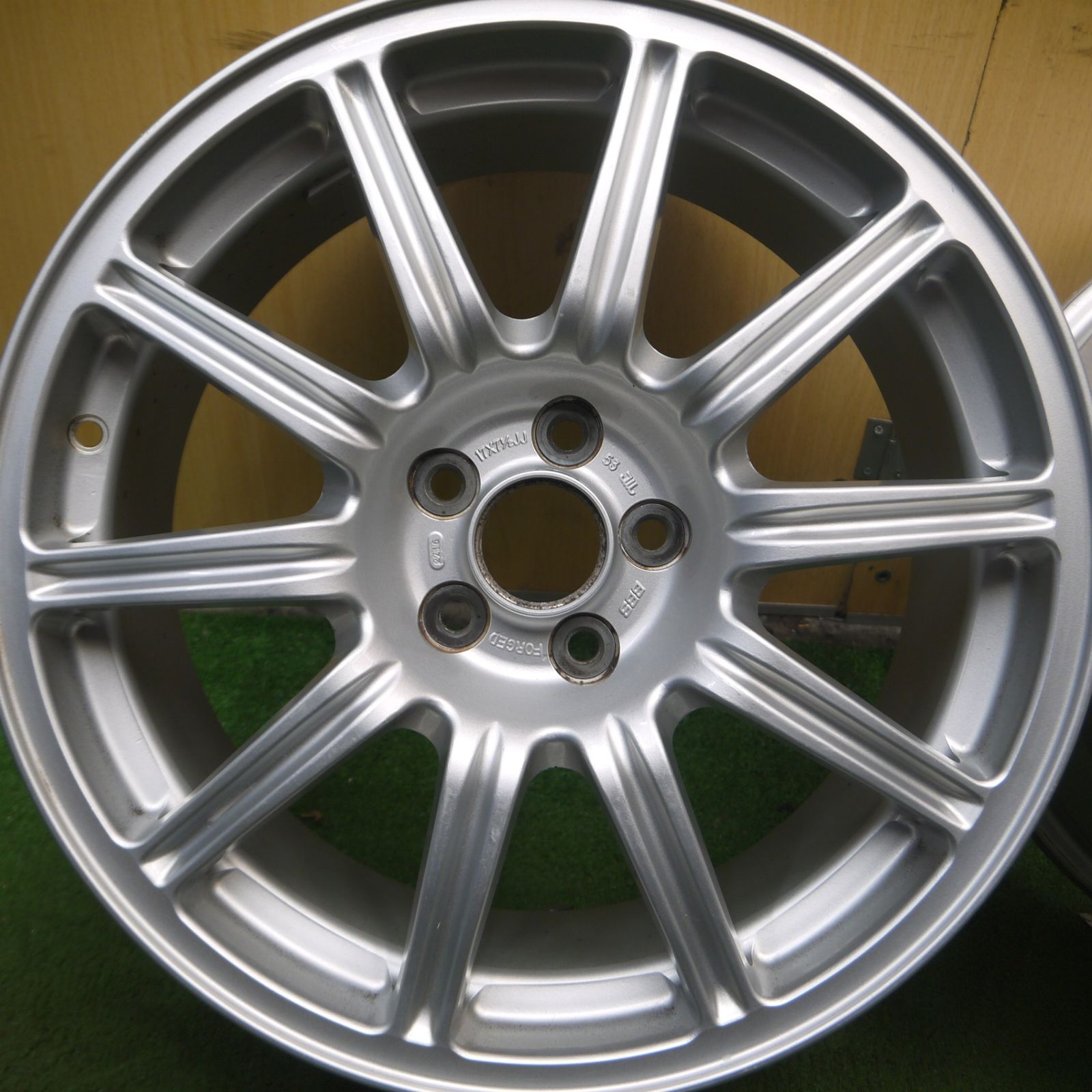 送料無料* 4本価格☆スバル インプレッサ WRX STi GDB 純正 BBS 鍛造 