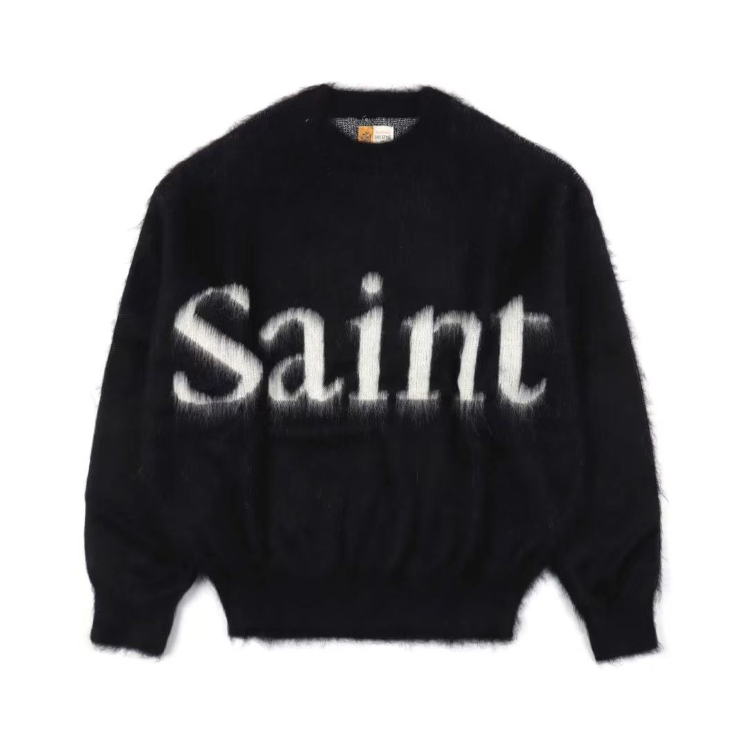 美品 SAINT MICHAEL 23AW CREW NECK KNIT クルーネックニット セーター