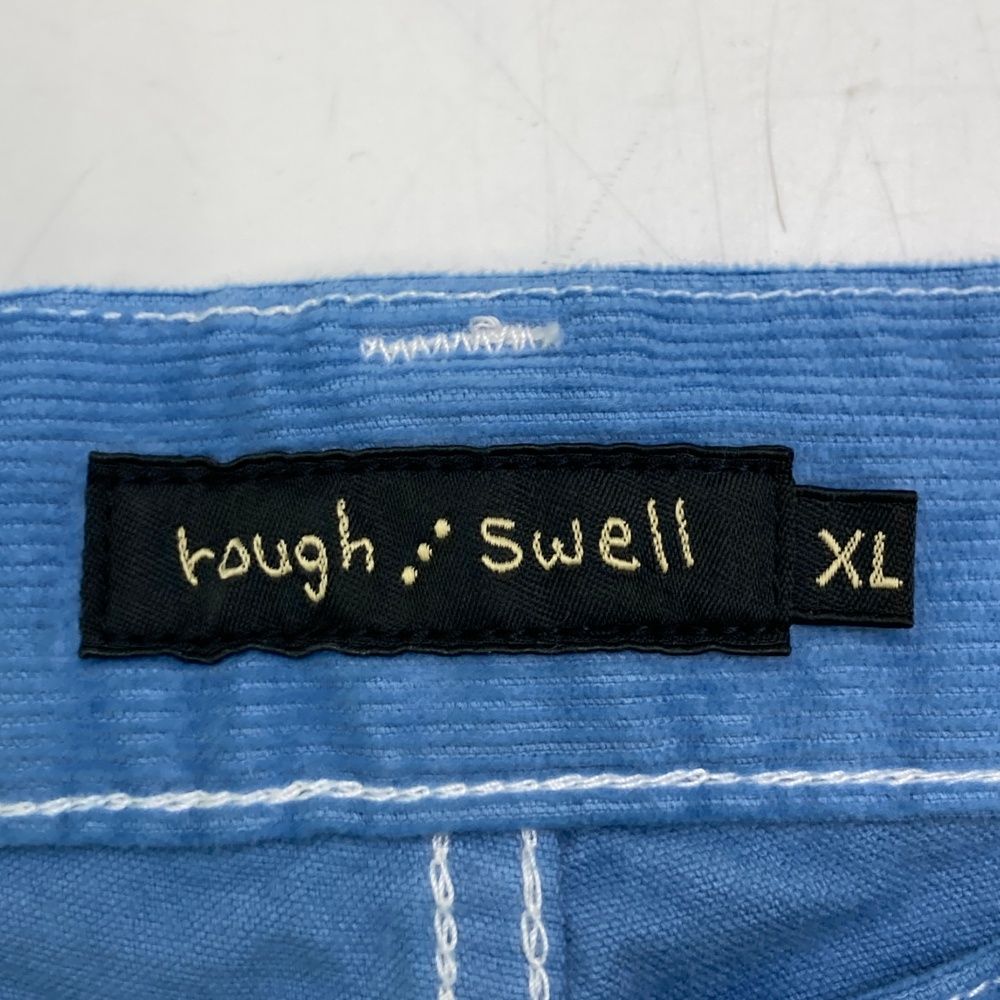 サイズ：XL ROUGH&SWELL ラフアンドスウェル RSM-21076 コーデュロイ ハーフパンツ  ブルー系 [240101497448] ゴルフウェア メンズ ストスト サイズ：XL ROUGH&SWELL ラフアンドスウェル RSM-21076
