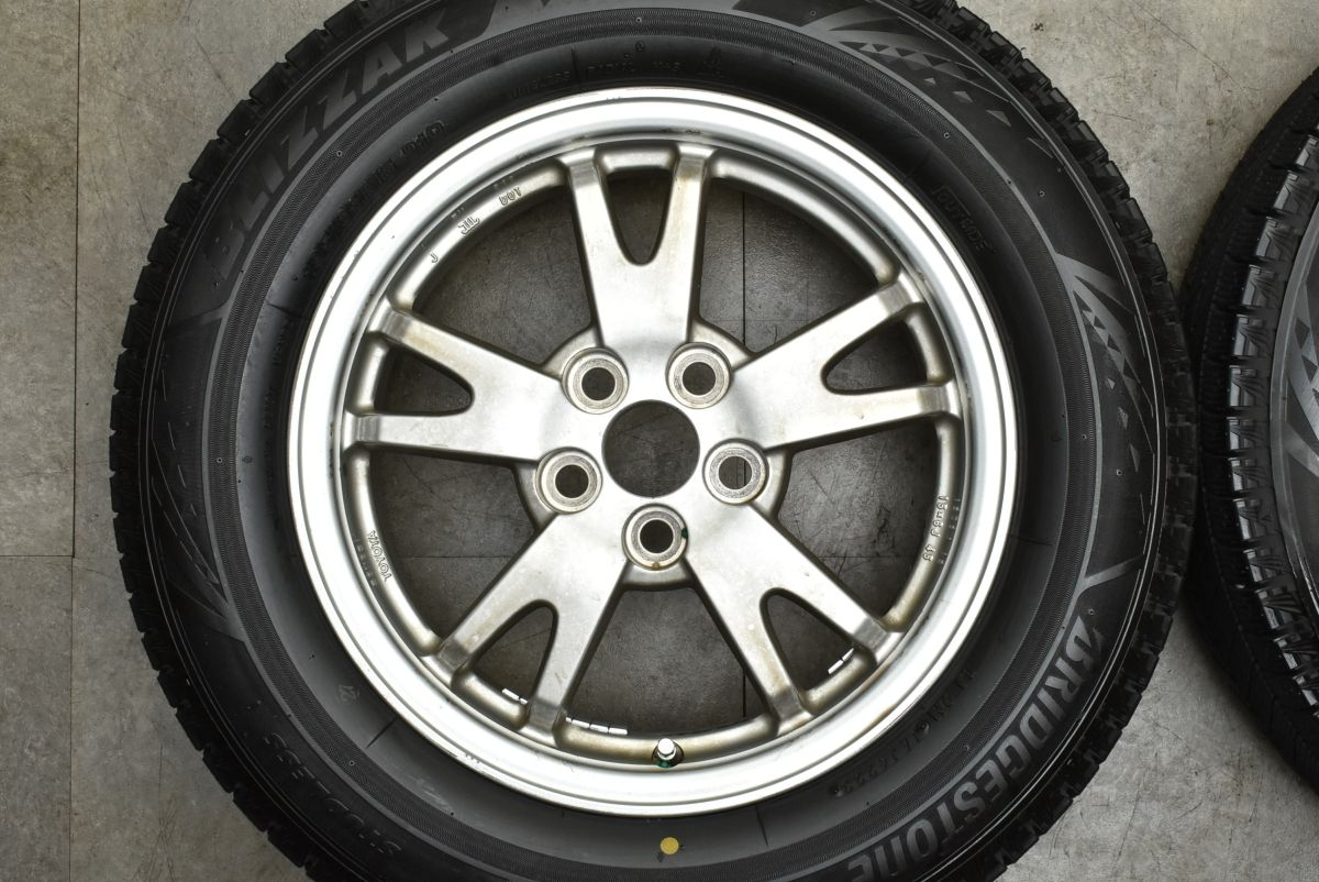 バリ溝】トヨタ 30 プリウス 純正 15in 6J +45 PCD100 ブリヂストン