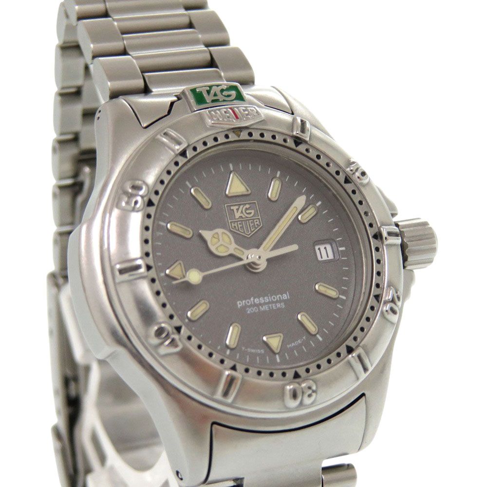 美品 タグホイヤー プロフェッショナル200m WF1411-0 SS グレー