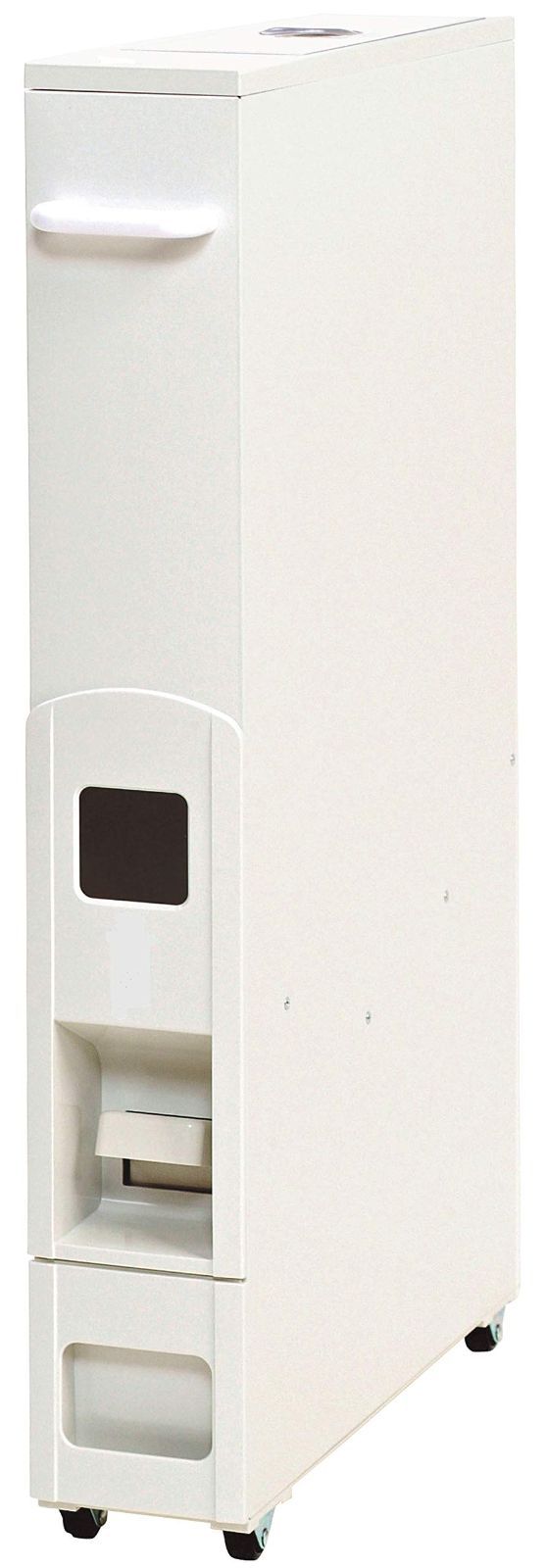 ホワイト_12㎏ サミック SAMICK 無洗米兼用スリムライスボックス 米びつ 12kg RN-358-S ホワイト
