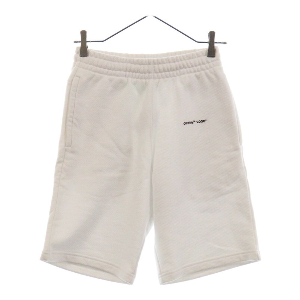 OFF-WHITE (オフホワイト) ロゴプリント コットンハーフパンツ OFF-WHITE (オフホワイト) ロゴプリント コットンハーフパンツ