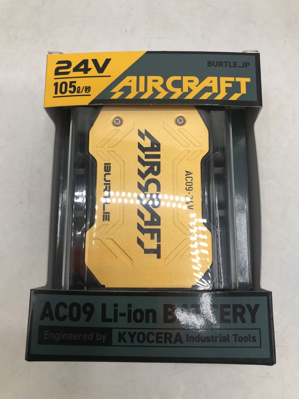 BURTLE バートル モデル 24Vリチウムイオンバッテリー AC09メタリックゴールド IT6Q3SN7JCTR エコツール岡崎岩津店 M02