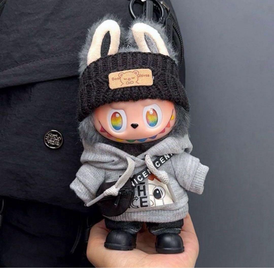 4点セット】ぬいぐるみ用服 LABUBU ラブブ 17cm 衣装セット 着せ替え用