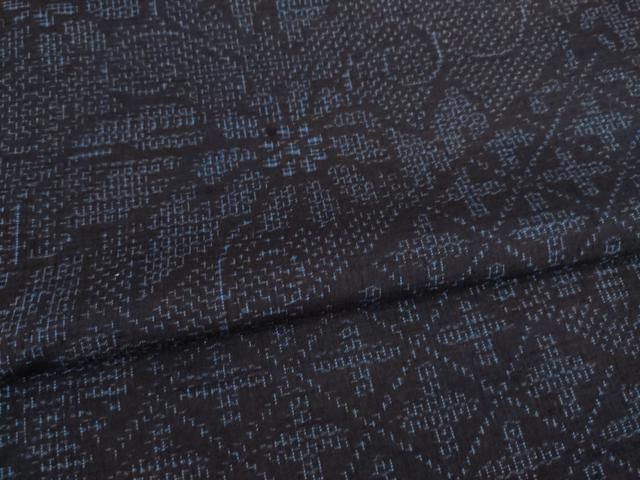 平和屋着物○結城紬 80亀甲 花唐草文 正絹 逸品 未使用 AAAY9807ck  