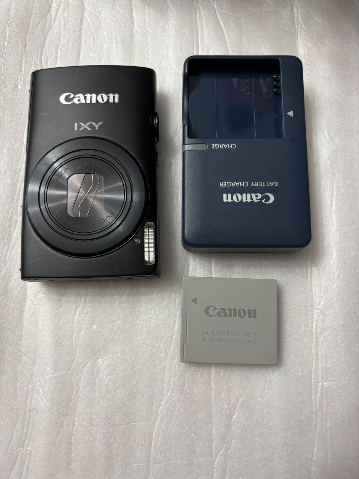 完動品!! デジタルカメラ【動作確認済】Canon IXY600F ブラック PC1676  