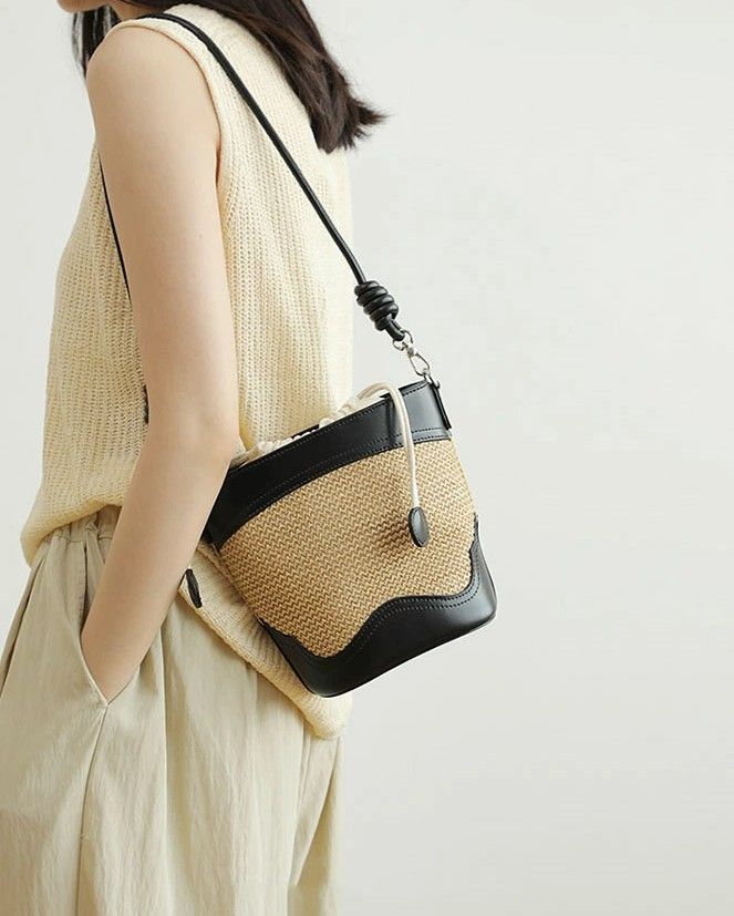 持っているだけで爽やかな気分になれる◎かごバッグ ショルダーバッグ  