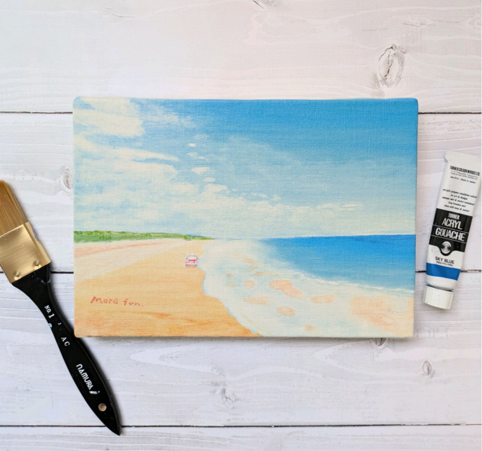 キャンバスプリント★Society6で購入★絵画「海辺に続く窓辺」だまし絵 バイヤー厳選用品 キャンバスプリント☆Society6で購入☆絵画