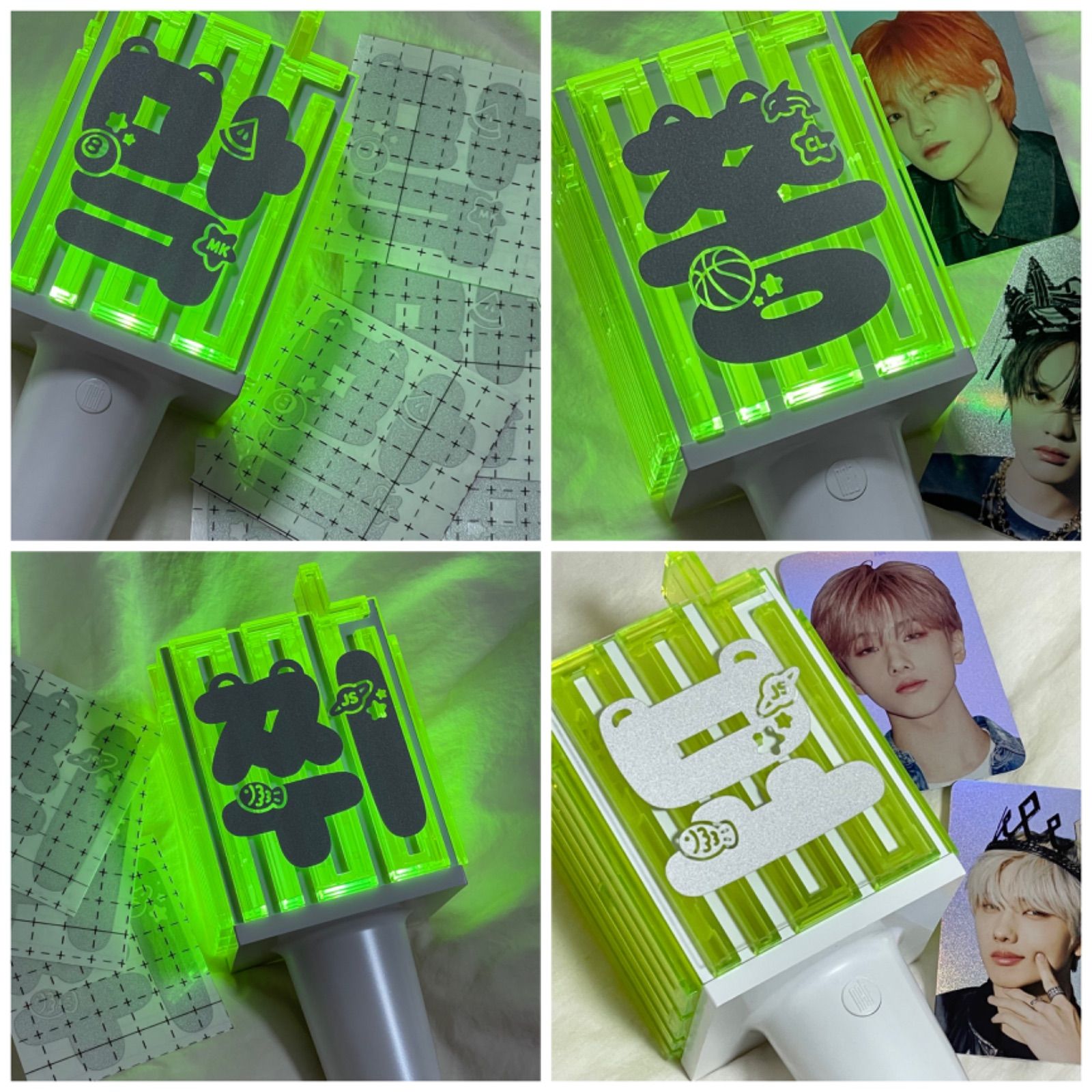 NCT 草鈍器 믐뭔봄 ペンライト 反射ステッカー - タレントグッズ