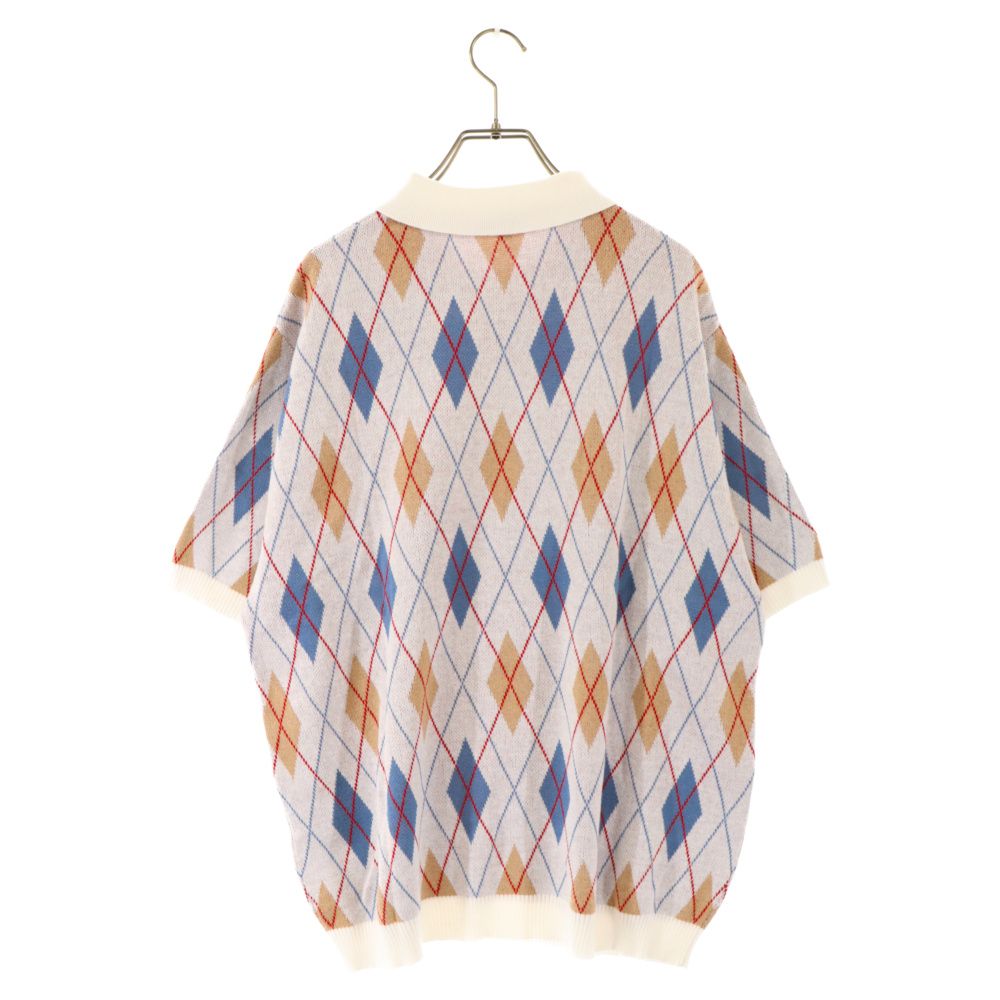 【supreme 21AW】Argyle Zip Polo サイズL supreme 21AW】Argyle Zip Polo サイズL