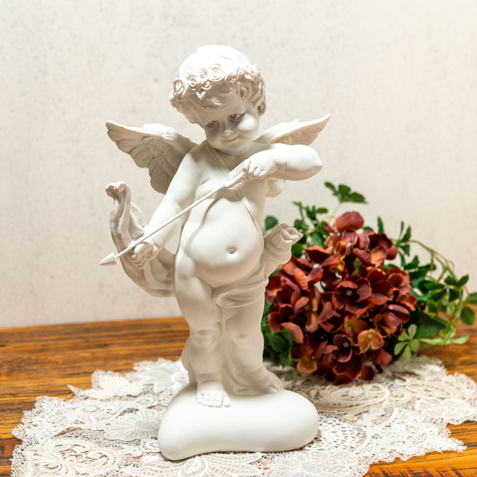 レジン（樹脂）製 弓を引く エンジェル 天使 置物 - メルカリ