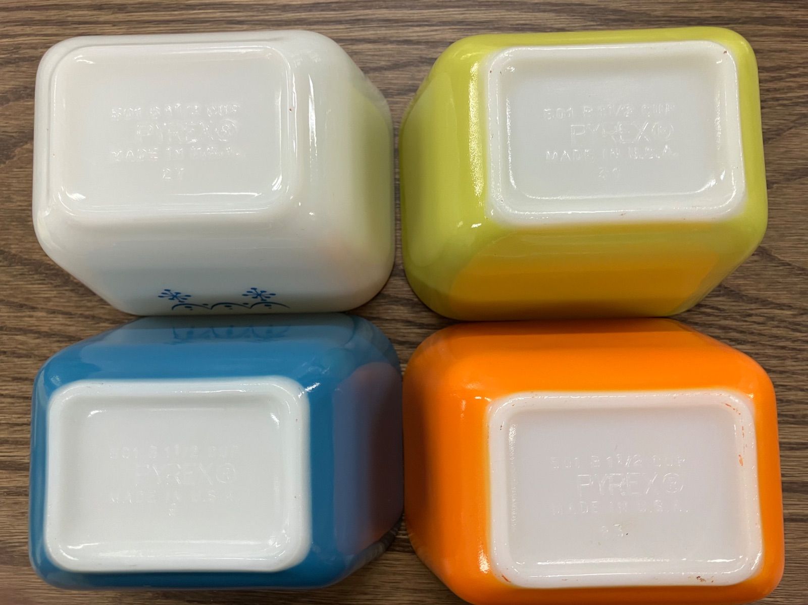 オールドパイレックス PYREX レフリジレーター 保存容器 蓋付き ガラス