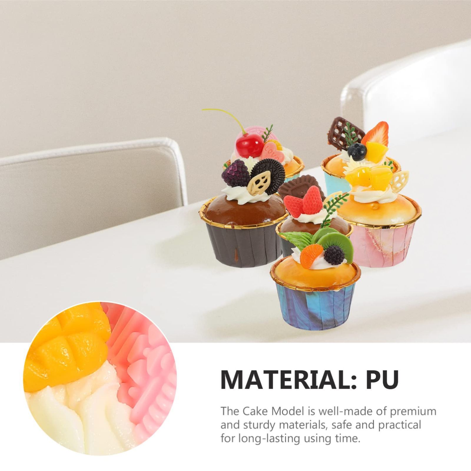 在庫処分】個シミュレーション現実的な食品パンデザートキッチン装飾ディスプレイの小道具のモデル 6 偽のカップケーキフェイクケーキ FOMIYES -  メルカリ