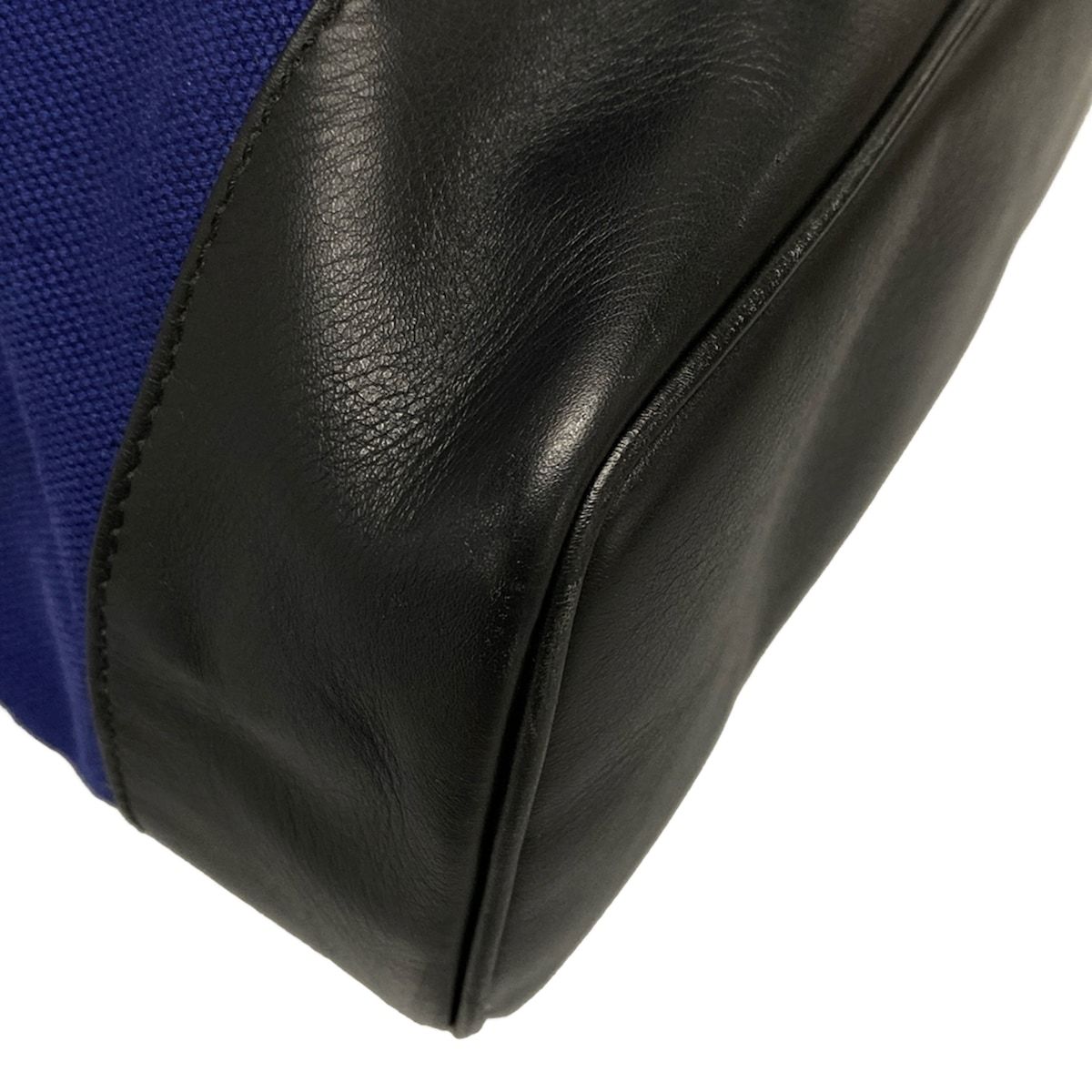 ブルー×黒 レザー