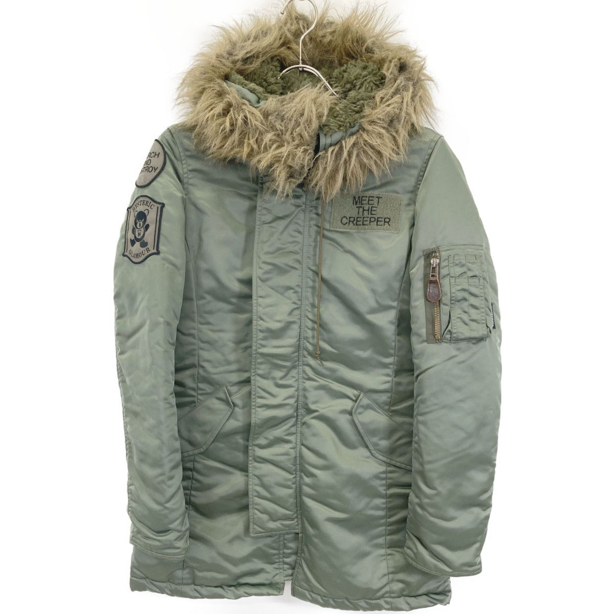 HYSTERIC GLAMOUR ヒステリックグラマー ｶｰｷ ﾌﾟﾘﾏﾛﾌﾄN-3Bﾀｲﾌﾟｼﾞｬｹｯﾄ