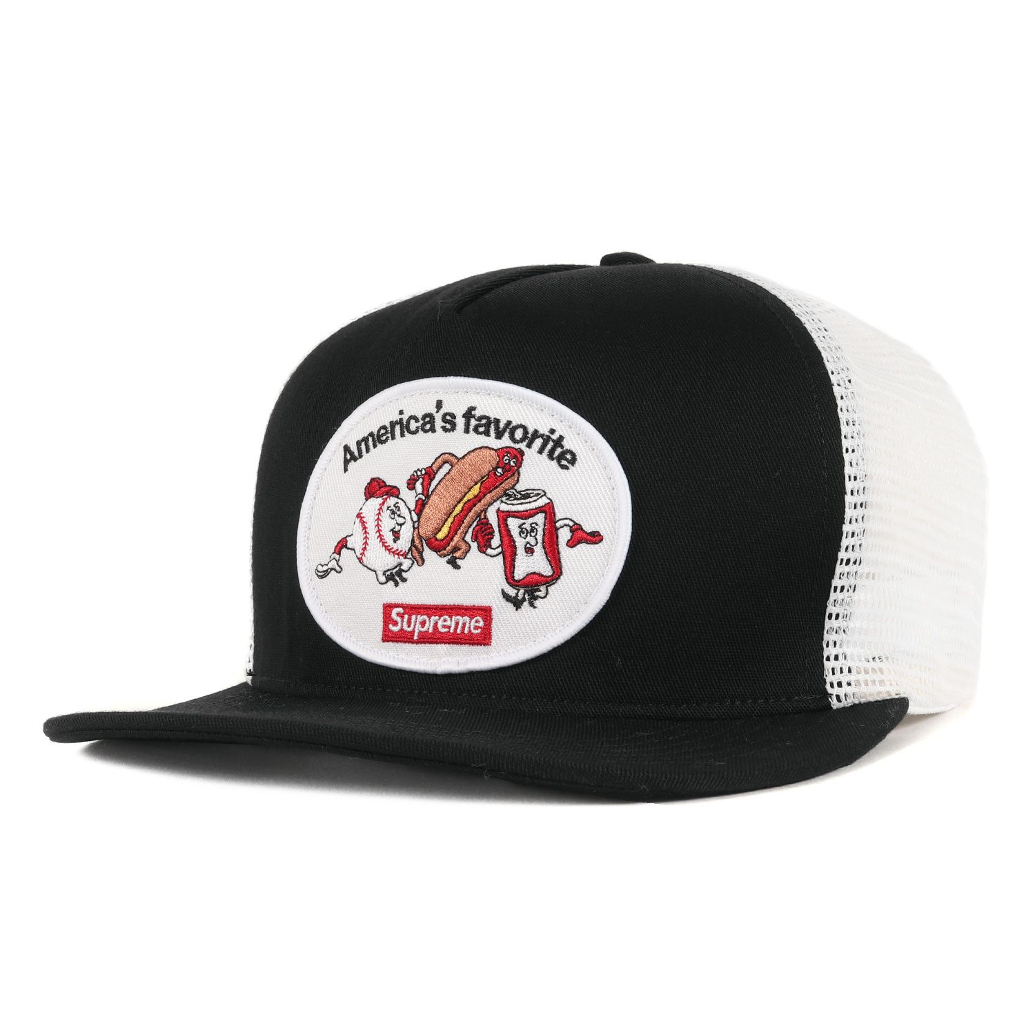 Supreme シュプリーム キャップ 21SS ワッペン付き メッシュキャップ 