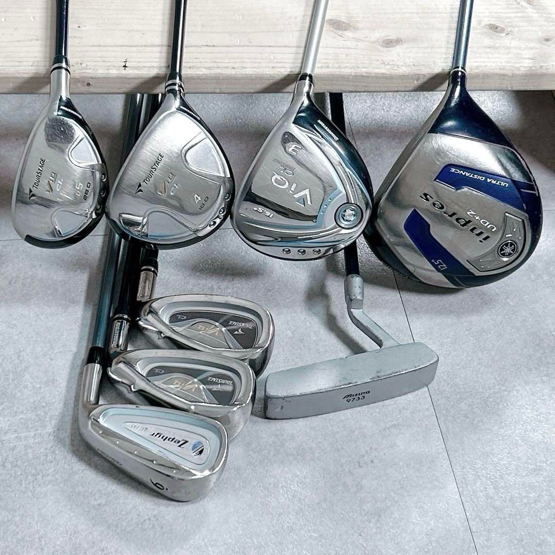 X 569 ヤマハ ツアーステージ 他 レディース ゴルフクラブ ハーフセット 犬